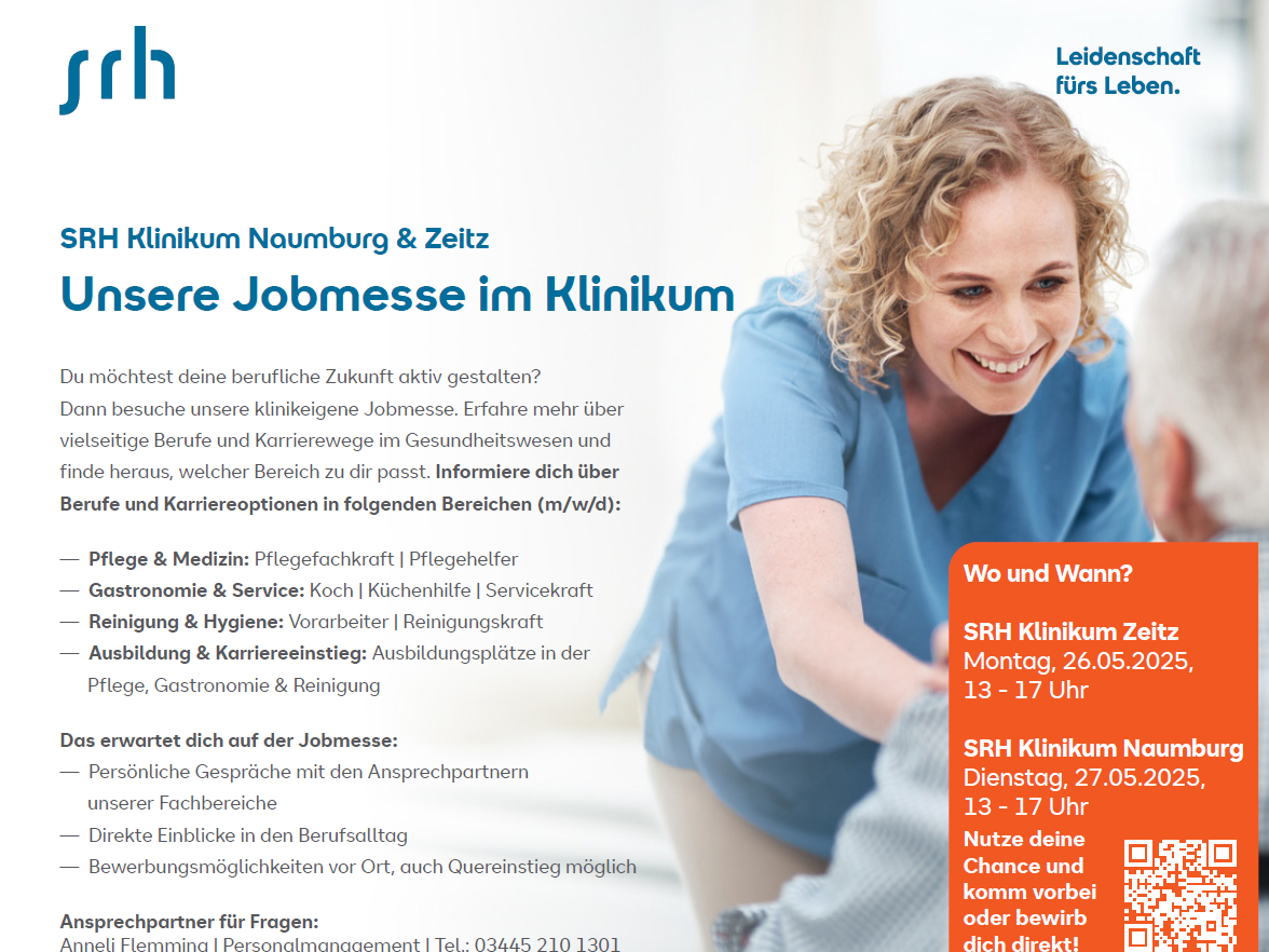 Who should attend the SRH Klinikum Zeitz patient event? Who should attend the SRH Klinikum Zeitz patient event?